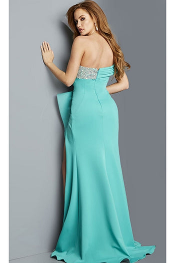 Jovani One-Shoulder Long Prom Dress 09045 - Apparel & Accessories > Clothing > Dresses