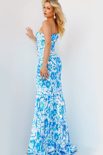 Jovani One-Shoulder Long Sequin Prom Dress 08256 - Prom