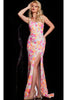 Jovani One-Shoulder Sequin-Print Prom Dress 26131 - Prom