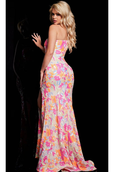 Jovani One-Shoulder Sequin-Print Prom Dress 26131 - Prom