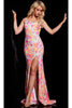 Jovani One-Shoulder Sequin-Print Prom Dress 26131 - Prom