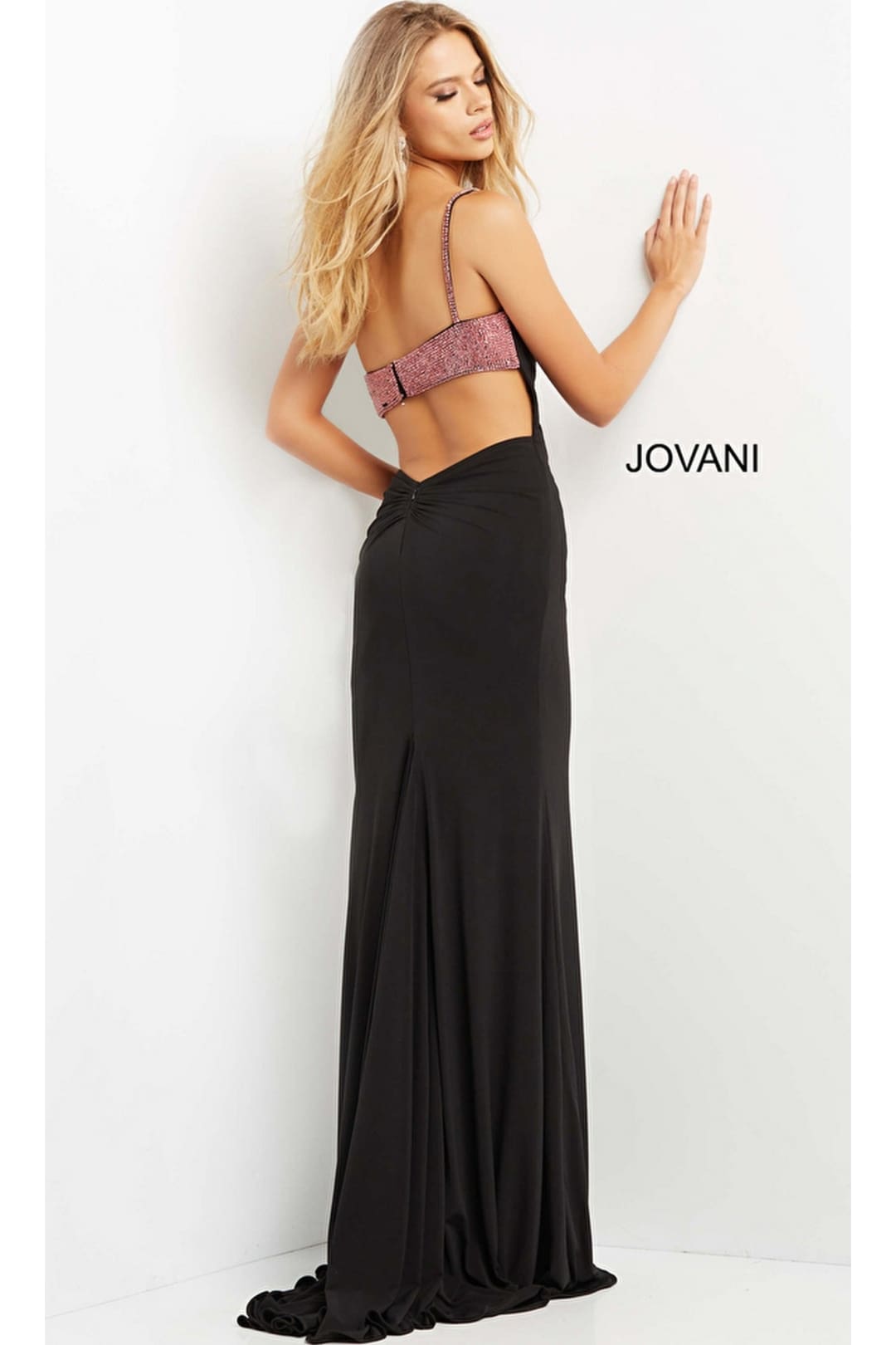 Jovani One-Shoulder Two-Tone Long Prom Dress 09021 - Apparel & Accessories > Clothing > Dresses