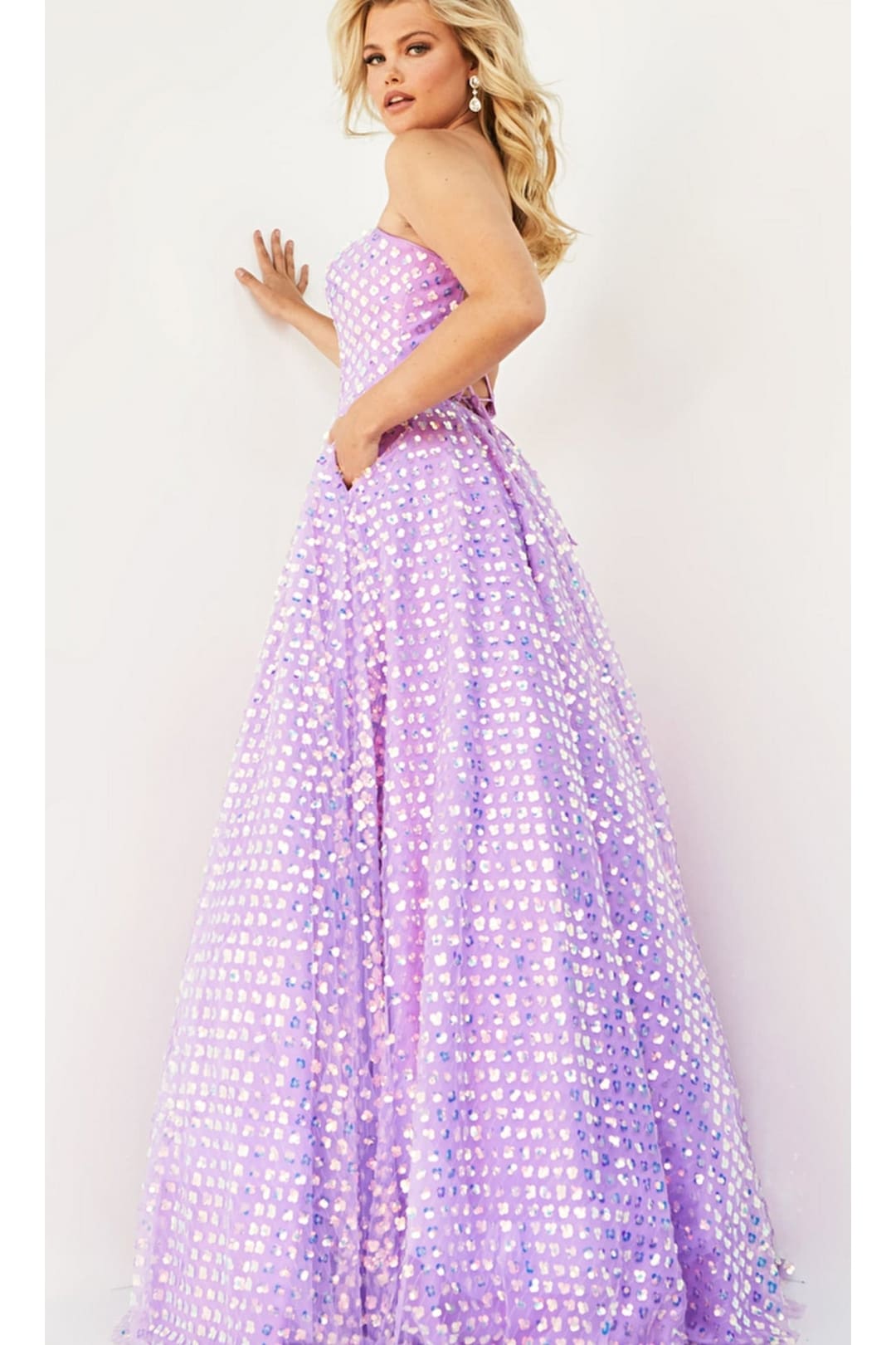 Jovani Plus-Size Strapless Long Prom Dress 08605B - Prom
