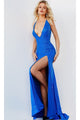Jovani Sexy Backless Long Sequin Prom Dress 08336 - Royal / Apparel & Accessories > Clothing > Dresses