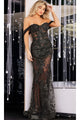 Jovani Sexy Sheer Long Black Formal Dress 23920 - Black / Apparel & Accessories > Clothing > Dresses