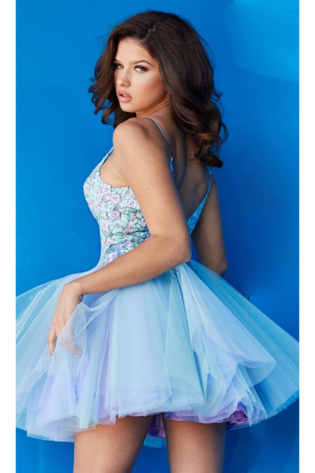 Jovani Short Babydoll Pastel Party Dress 09728 - Apparel & Accessories > Clothing > Dresses