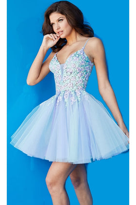 Jovani Short Babydoll Pastel Party Dress 09728