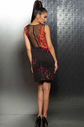 Jovani M103 - Short Dress Featuring a Multi-Colored Pattern - Prom