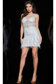 Jovani Short Party Dress with Feathers 22334 - Apparel & Accessories > Clothing > Dresses