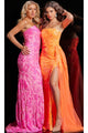 Jovani Strapless Long Neon Sequin Prom Dress 26134 - Apparel & Accessories > Clothing > Dresses