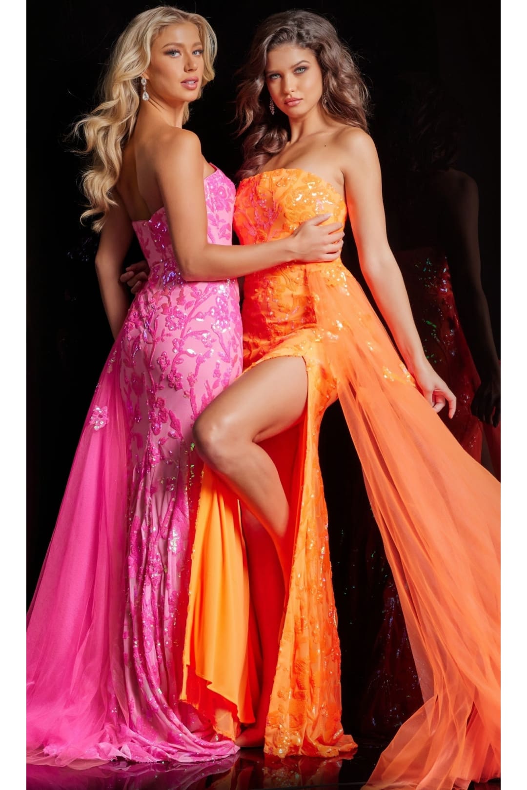 Jovani Strapless Long Neon Sequin Prom Dress 26134 - Apparel & Accessories > Clothing > Dresses