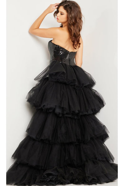 Jovani Strapless Long Sequin Prom Dress 24554 - Prom