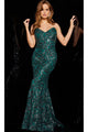 Jovani Strapless Sequin Long Prom Dress 05054 - Apparel & Accessories > Clothing > Dresses