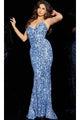 Jovani Strapless Sequin Long Prom Dress 05054 - Apparel & Accessories > Clothing > Dresses
