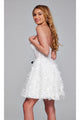 Jovani Strapless Short White Hoco Dress 38248 - Apparel & Accessories > Clothing > Dresses