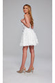 Jovani Strapless Short White Hoco Dress 38248 - Black / 00 - Apparel & Accessories > Clothing > Dresses