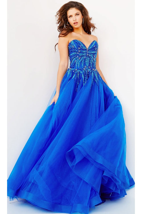 Jovani Strapless Sweetheart Long Prom Gown 07946 - Apparel & Accessories > Clothing > Dresses