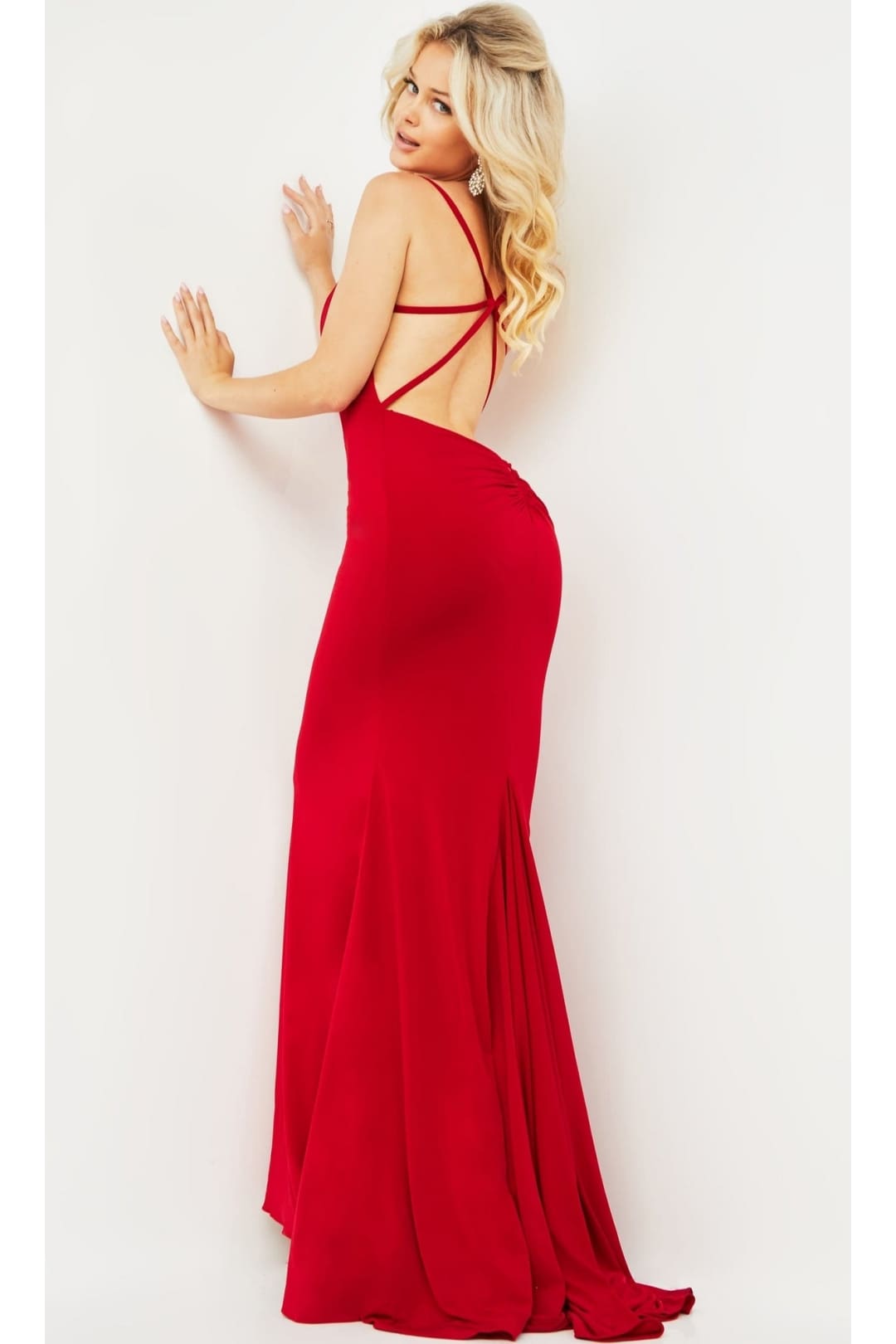 Jovani Strappy-Back Long Jersey Prom Dress 00512 - Apparel & Accessories > Clothing > Dresses