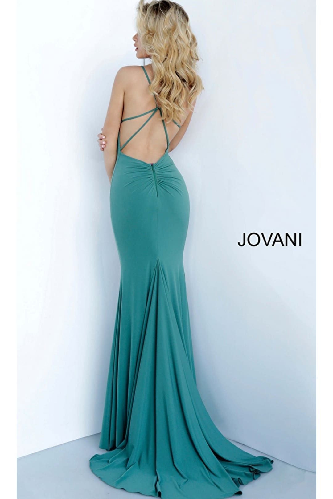 Jovani Strappy-Back Long Jersey Prom Dress 00512 - Apparel & Accessories > Clothing > Dresses
