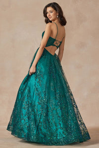 La Merchandise LAT2414 Glitter Special Occasion Corset Formal Gown