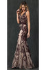 Sequined Mermaid Prom Evening Gown