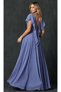 Flutter Sleeve Bridesmaid Dress