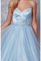 Pageant Formal Gown - ICE BLUE / XS