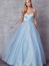Juliet 265 Sweetheart Strapless Long Pageant Formal Gown