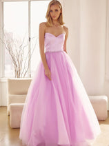 Juliet 265 Sweetheart Strapless Long Pageant Formal Gown