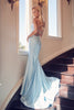 Juliet 276 Strappy Back Embellished Fitted Prom Stretchy Long Dress - Dress