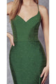 juliet 276 Strappy Back Embellished Fitted Prom Long Dress