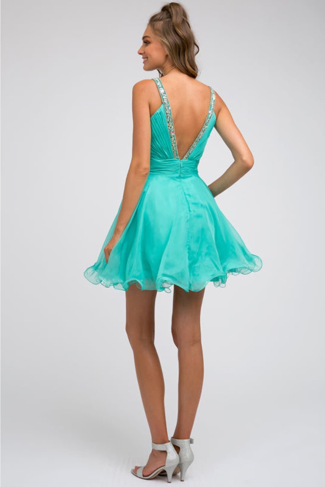 Short Turquoise Homecoming Dresses