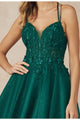 Juliet 864 Dual Staguetti Straps A-line Mesh Short Bridesmaids Dress