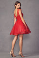Juliet 881 Feathers A-line Glitter Sweetheart Cocktail Tulle Dress