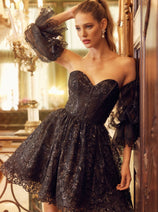 Dama Dresses for Quinceanera in Black Style 895 Quince Outfit