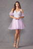Juliet 901 Sequin Butterfly Embroidered - LAVENDER / XS