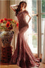 JVN by Jovani JVN23770 One Shoulder Sequined Mermaid Evening Gown