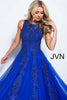 JVN by Jovani JVN59046 Sleeveless Embroidered A-Line Prom Evening Gown