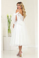 Kentucky Derby Back Zipper Tea-Length Hem Dress By May Queen MQ2089 - Dress