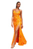 Kentucky Derby Dress 2025 Orange Race Outfit Gown - Orange / 2 - Dress