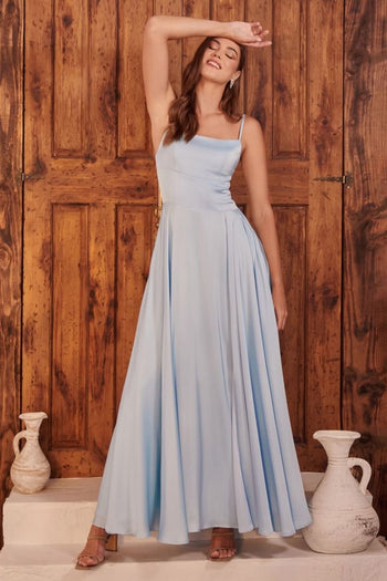 Kentucky Derby Dress Race Outfit in Light Blue by Ladivine B8402 - Lt Blue / XS - Dress