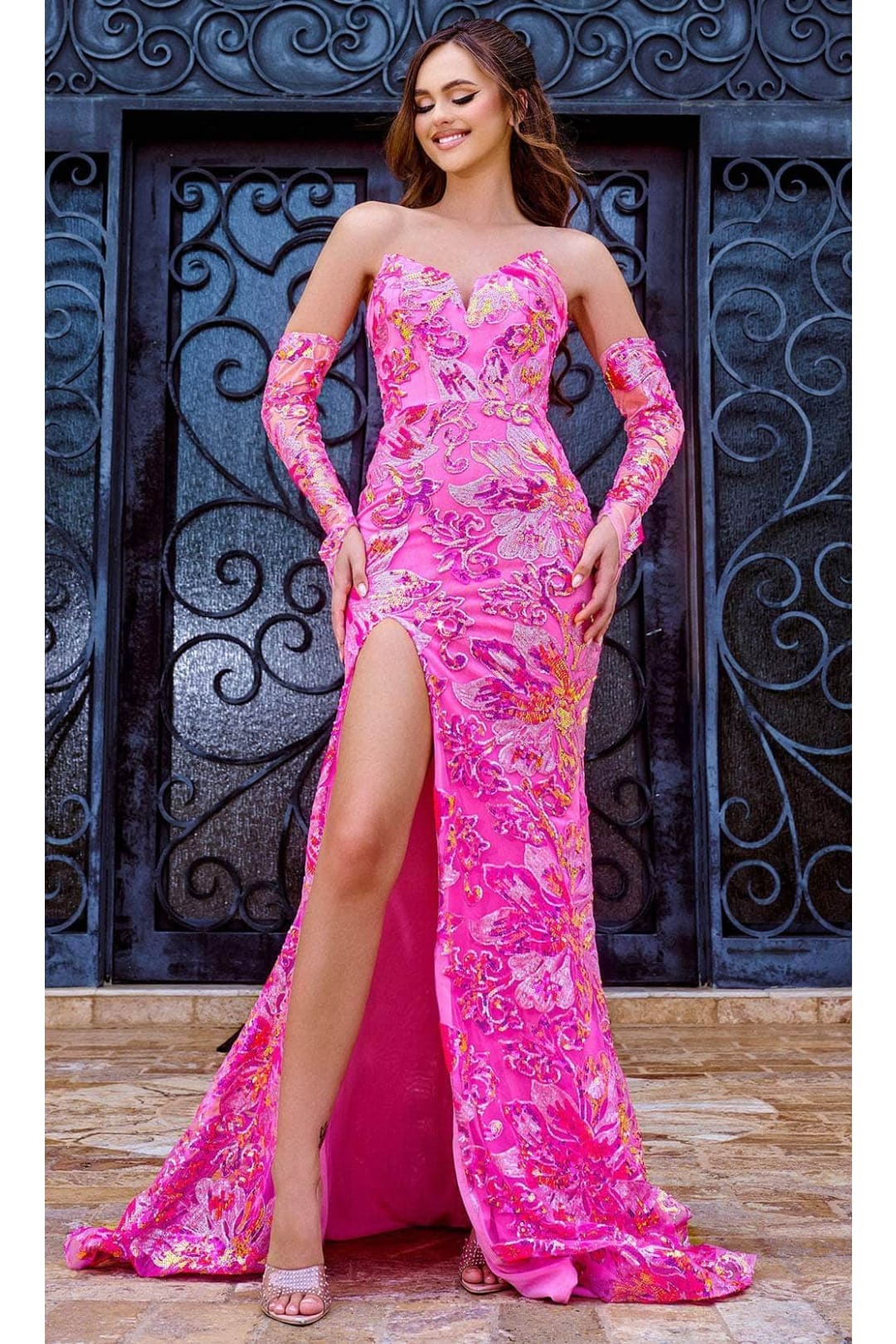 Kentucky Derby Dress Race Outfit in Pink-Multi color By Portia and Sca Kentucky Derby Dress Race Outfit in Pink-Multi color By Portia and Sca