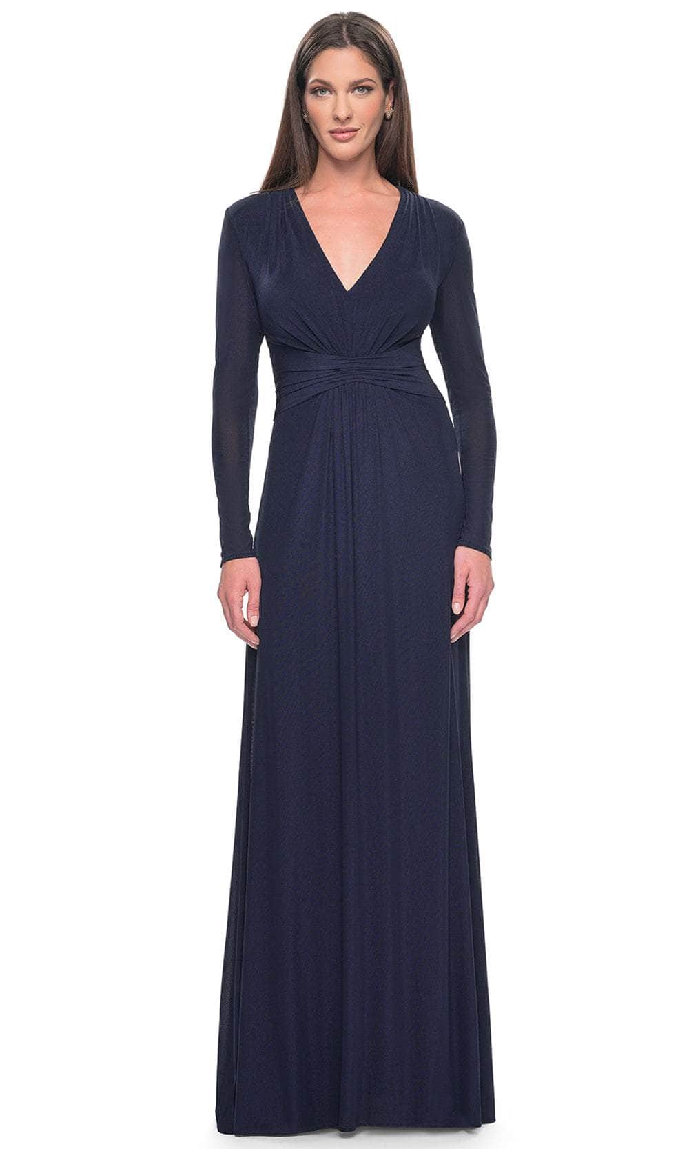 La Femme 30048 - Ruched Waist Jersey Evening Dress Mother of the Bride Dresses