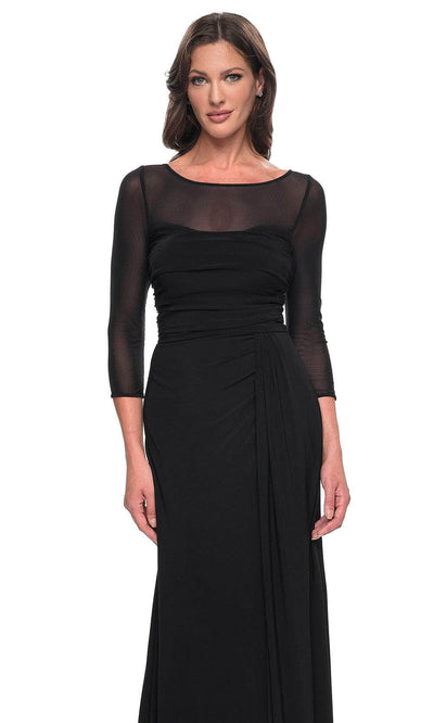 La Femme 30230 Illusion Sheath Formal Dress
