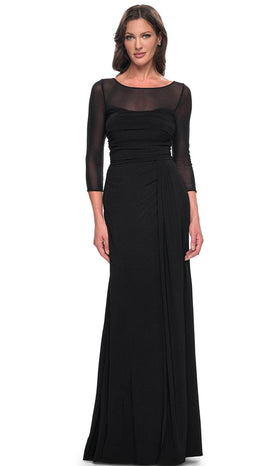 La Femme 30230 Illusion Sheath Formal Dress