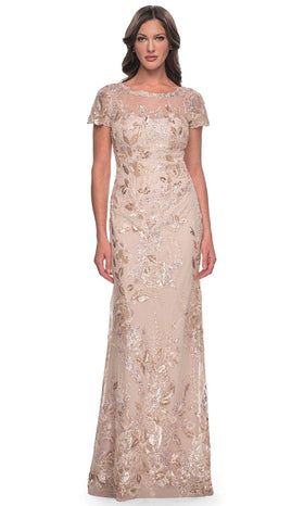 La Femme 30841 Fitted Sequin Formal Dress