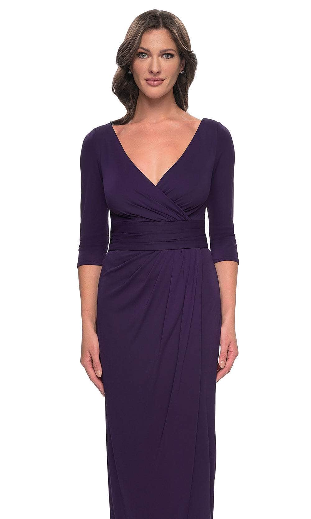 jersey tulip dress La Femme 31014 Hem Evening ruffle prom dresses