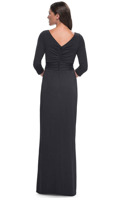 La Femme 31014 Tulip Hem Jersey Evening Dress