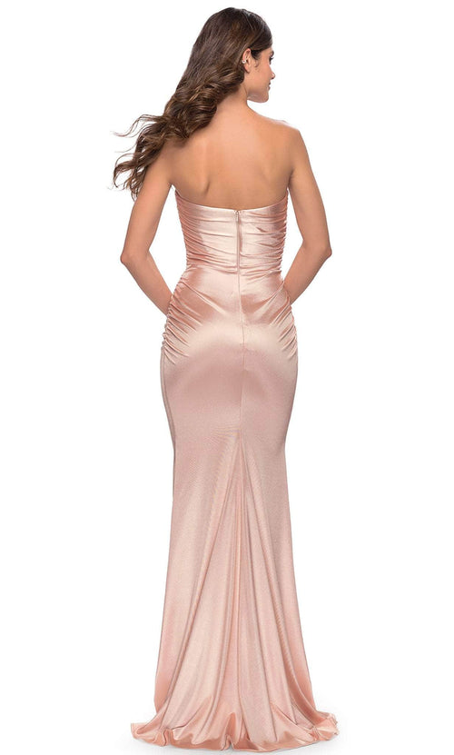 La Femme 31189S Strapless Jersey Prom Dress