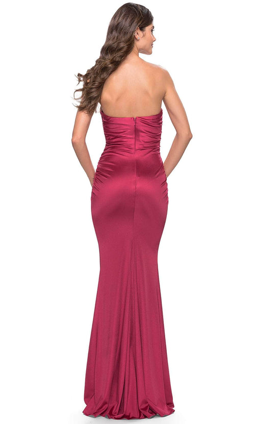 La Femme 31189S Strapless Jersey Prom Dress